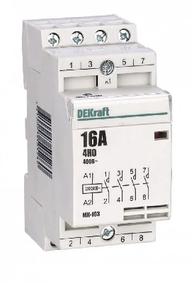 Контактор модульный 4НО 16А 230В МК-103 Dekraft 18053DEK