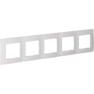 ETIKA Рамка 5 постов белая Legrand 672505