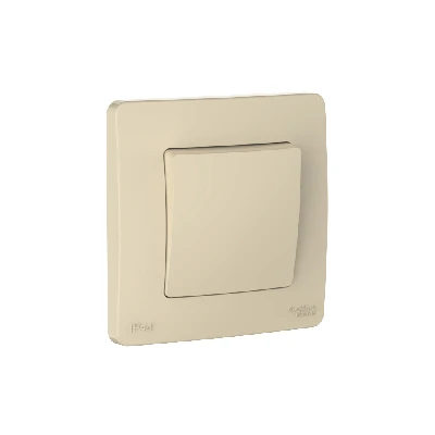 BLANCA С/У IP44 1-клавишный ПЕРЕКЛЮЧАТЕЛЬ (сх.6), 10AX, 250В, БЕЖЕВЫЙ Systeme Electric BLNVS410607