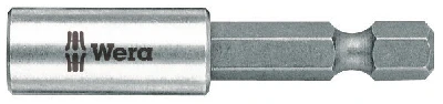 Битодержатель с втулкой из нержавеющей стали хвостовик 1/4 E 6.3 для бит 1/4 С 6.350 мм. 893/4/1 K Wera WE-134480