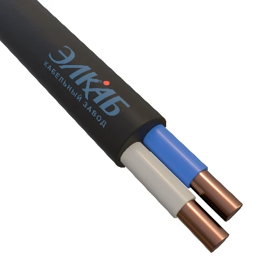 Кабель силовой ВВГнг(А)-LSLTx 2х1,5 ок (N) - 0,66 кВ ТРТС Элкаб 13433