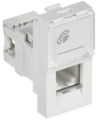 Розетка телефонная RJ-11 категория 3 РКФ-10-00-П IEK CKK-40D-RT1-K01