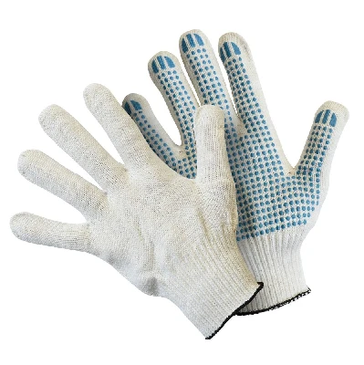 Перчатки хлопчатобумажные с ПВХ повышенной прочности 52г высший сорт МИЛЕН 11195