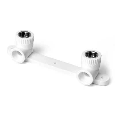 Планка монтажная с водорозетками полипропиленовая 25 х 1/2' ВР для смесителя белая PRO AQUA PA280012P