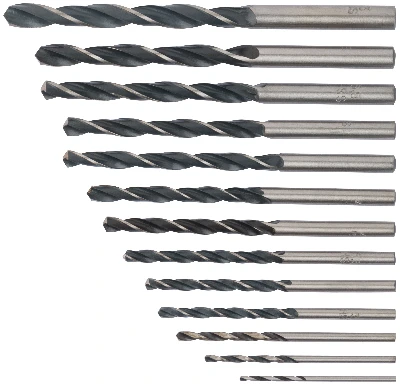 Набор сверл по металлу HSS черненых, 13 шт (1.5-2-2.5-3-3.2-3.5-4-4.5-4.8-5-5.5-6-6.5 мм) FIT 33863