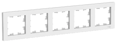 ATLASDESIGN 5-постовая РАМКА, универсальная, ЛОТОС Systeme Electric ATN001305