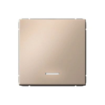 ARTGALLERY 1-клавишный выключатель с подсветкой, сх.1а, 10АХ, механизм, песочный Systeme Electric GAL001213