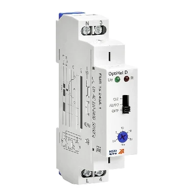 Фотореле OptiRel D FMR-15-240А-1 с датчиком 1,5м 16А 1СО 110-240АС КЭАЗ 332034