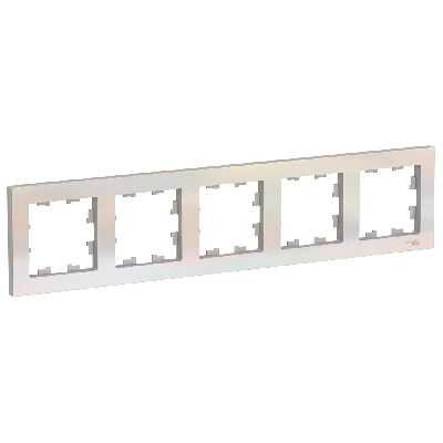 Рамка пятипостовая ATLASDESIGN универсальная жемчуг Systeme Electric ATN000405