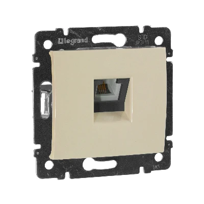VALENA Розетка телефонная RJ11х1 в рамку слоновая кость Legrand 774338
