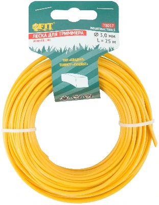 Леска для садовых триммеров ''Квадрат'' 3.0 мм х 25 м FIT РОС 78017
