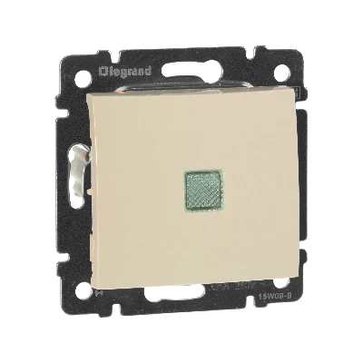 Valena выключатель одноклавишный, с подсветкой, в рамку, слоновая кость Legrand 774310