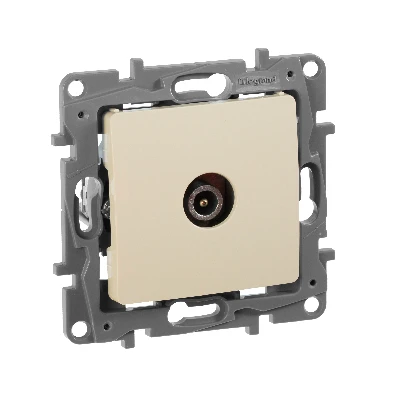 ETIKA Розетка телевизионная TV проходная 15дБ слоновая кость Legrand 672363