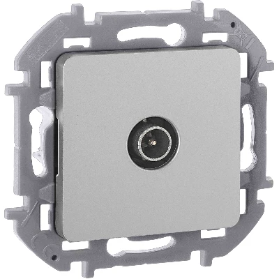 Розетка TV проходная 14 дБ 5 862 мГц INSPIRIA алюминий Legrand 673862