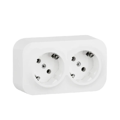 Quteo розеточный блок с предварительным           подключением 2x2К+З без шторок - 16 A - 250 В IP  20 - Белый Legrand 782233