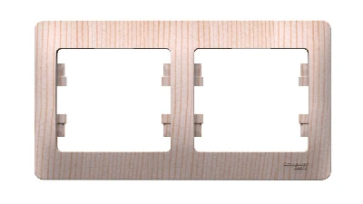 GLOSSA 2-постовая рамка, горизонтальная, сосна Systeme Electric GSL001502