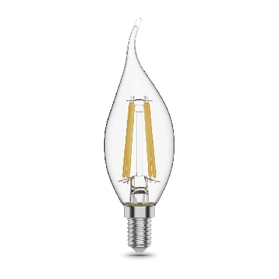 Лампа светодиодная филаментная LED 11 Вт 810 лм 2700К AC185-265В E14 свеча теплая Black Filament GAUSS 104801111