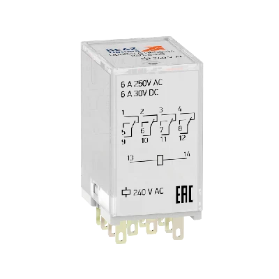 Реле промежуточное OptiRel G RP55-34-24D-6-CO КЭАЗ 281125