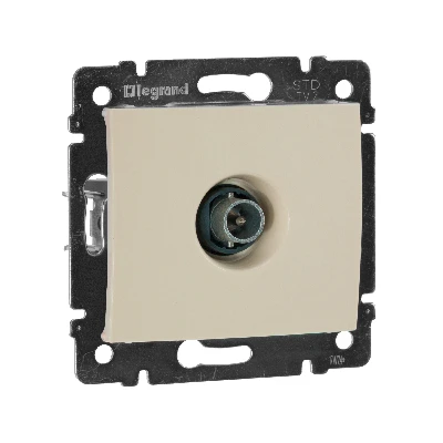 VALENA Розетка телевизионная TV оконечная 10дБ в рамку слоновая кость Legrand 774330