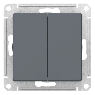 ATLASDESIGN 2-клавишный переключатель, перекрестный, 2 x сх. 7, 10АХ, механизм, ГРИФЕЛЬ Systeme Electric ATN000773