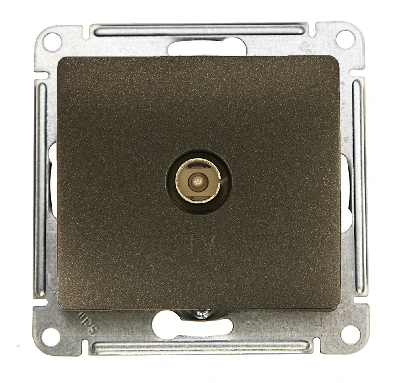 Коннектор GLOSSA TV антенна механизм антрацит Systeme Electric GSL000793