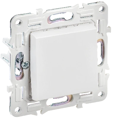 SKANDY Выключатель 1-клавишный 10А SK-V01W арктический белый IEK SK-V10-0-10-K01