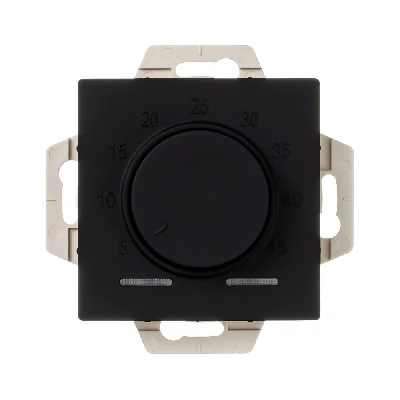 ATLASDESIGN ТЕРМОСТАТ электрон. теплого пола с датчиком, 10A, механизм, КАРБОН Systeme Electric ATN001035