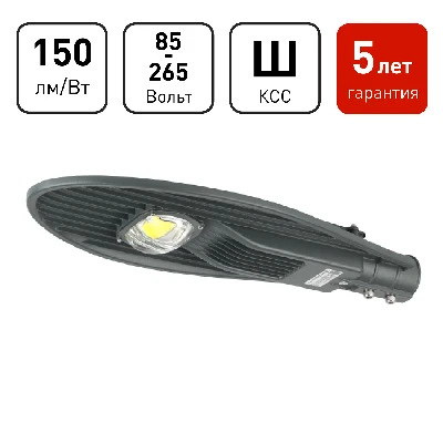 Светильник светодиодный уличный консольный ДКУ-60 Вт SPP-5-60-5K-W IP65 60Вт 6600лм 5000К 620x245x70 (КСС ''Ш'') (50) ЭРА Б0029441