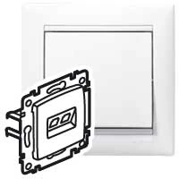 VALENA Розетка компьютерная RJ45х1 в рамку UTP белая Legrand 694286