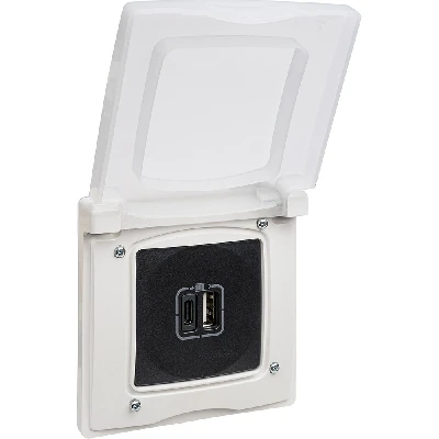 ETIKA Рамка 1 пост IP44 белая