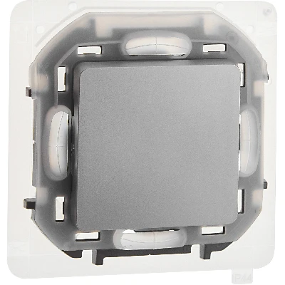 Переключатель IP44 INSPIRIA 10 AX 250 В~ алюминий Legrand 673672