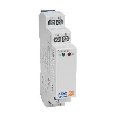 Реле контроля фаз OptiRel D PHS-3-1M-03-PN-1 чередования обрыва фаз трехфазный+N 1СО КЭАЗ 331983