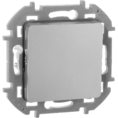 Выключатель одноклавишный INSPIRIA 10 AX 250 В~ алюминий Legrand 673602