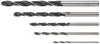 Набор сверл по металлу HSS черненых, 5 шт (1.5-2.5-3-4-5 мм) FIT 33851