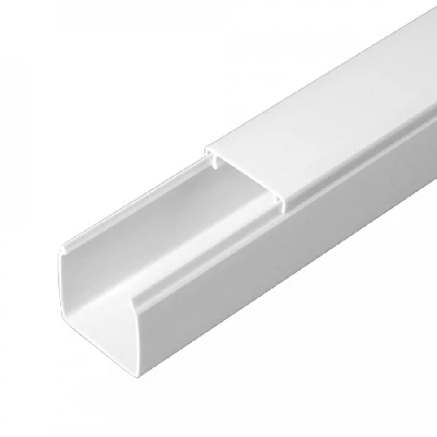 Кабель-канал белый 2-й замок в п/э 25х25 мм (48м/уп) Промрукав PR.0625251