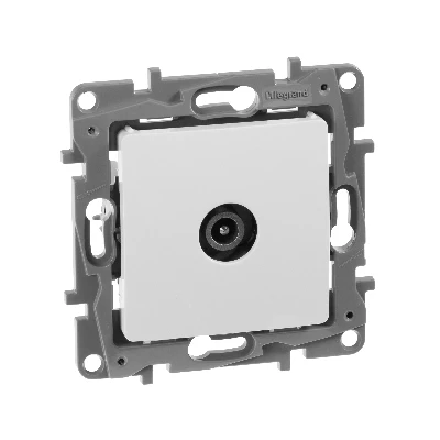 ETIKA Розетка телевизионная TV проходная 15дБ белая Daccord/Legrand 672263