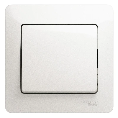 Выключатель одноклавишный, схема 1 перламутр в сборе Systeme Electric GSL000612