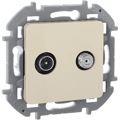Розетка TV/SAT звезда  INSPIRIA слоновая кость Legrand 673881