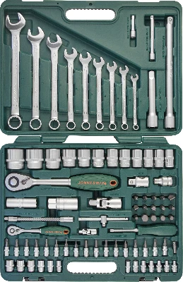 Набор инструмента универсальный 1/4'', 1/2''DR, 82 предмета Jonnesway S04H52482S 047399