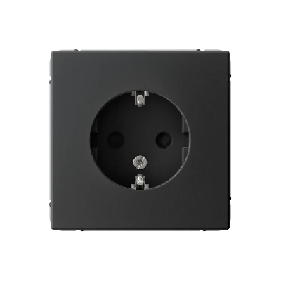 ARTGALLERY розетка с заземлением со шторками, 16А, механизм, карбон Systeme Electric GAL001045