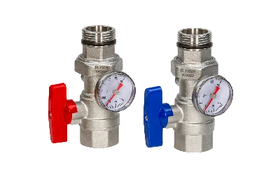 Кран шаровой DN25 с термометром Ридан 088U0822R