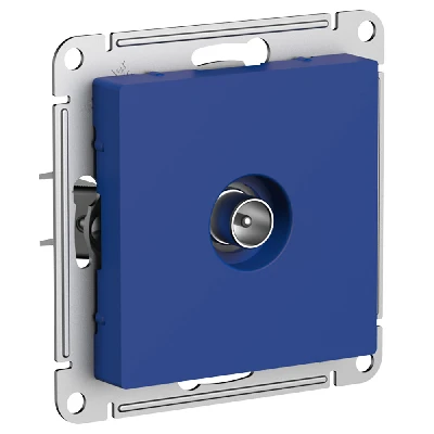 ATLASDESIGN TV РОЗЕТКА оконечная 1DB, механизм, АКВАМАРИН Systeme Electric ATN001191