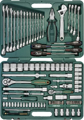Набор инструмента универсальный 1/4'', 1/2''DR, 101 предмет Jonnesway S04H624101SA 047701