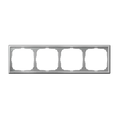 ARTGALLERY рамка 4-постовая, универсальная, алюминий Systeme Electric GAL000304