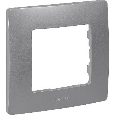 ETIKA Рамка 1 пост алюминий Legrand 672551