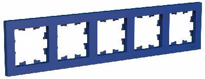 ATLASDESIGN рамка пятипостовая, универсальная, АКВАМАРИН Systeme Electric ATN001105