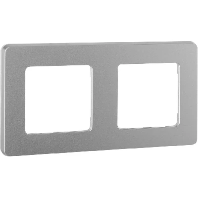 Рамка 2 поста INSPIRIA алюминий Legrand 673942