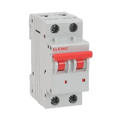 Выключатель автоматический модульный YON MD63 2P 32А C 6kA DKC MD63-2C32-6