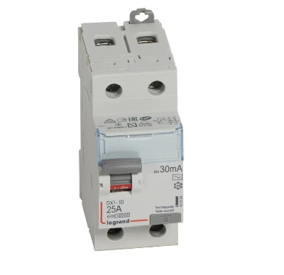 Выключатель дифференциального тока (УЗО) 2п 25А 30мА DX3 АC Legrand 411504