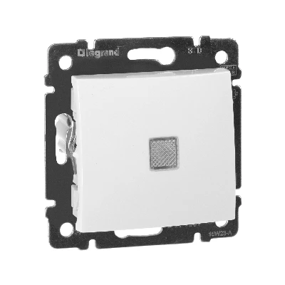 Valena выключатель одноклавишный, с подсветкой, в рамку, белый Legrand 774410